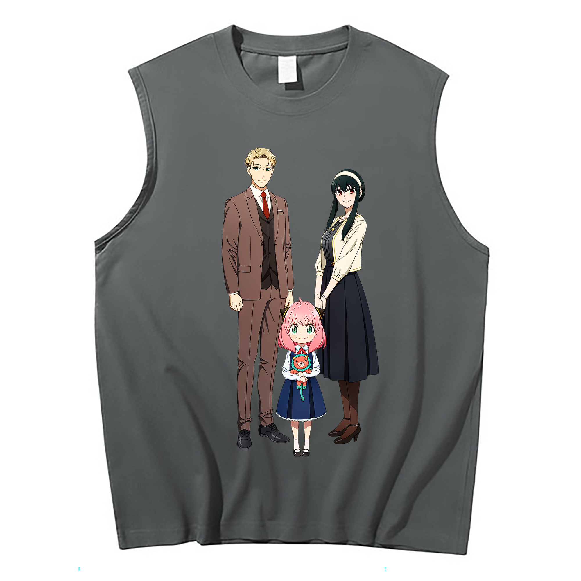 （画像用） SPY×FAMILY间谍家家酒 コットン100％タンクトップ（フロントプリント）